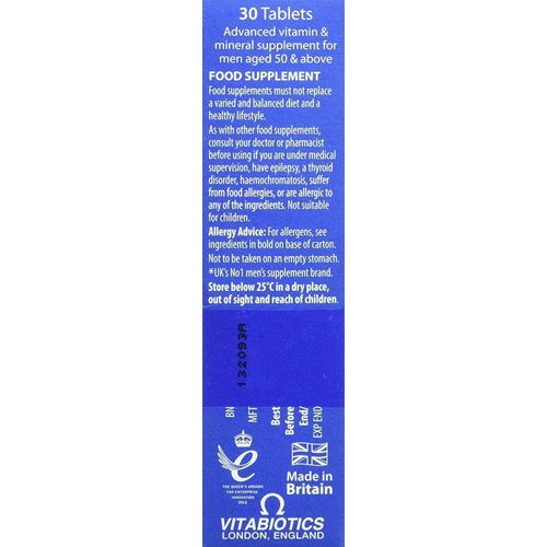 Vitabiotics Wellman 50+ Active Lifestyles Multivitamin - 30 Tablets - image 6
