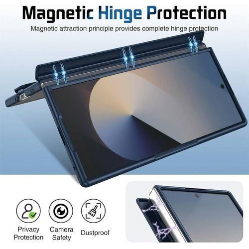Generic Galaxy Z Fold 6 Comfy & Safe Magnetic Stand Case with Kickstand - image 3
