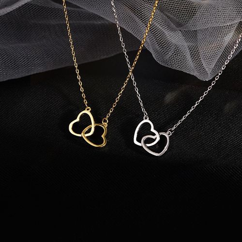 CTEEGC Necklace Womens Clavicle Chain Heart-shaped Zambia