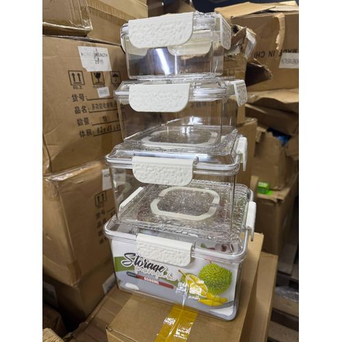 Generic 4 in 1 Refrigerator Food Storage Container - Acrylic - image 2
