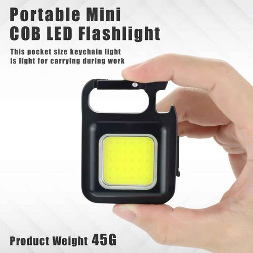 Cob PORTABLE RECHARGEABLE KEYCHAIN LED LIGHT