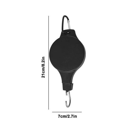 Generic Retractable Plant Pulley Adjustable Potted Plants Pull Down Hanger Hooks  Hanging Flower Hook for Garden Supplies