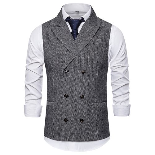 Áo Vest nữ  Wine Cloverleaf Lapel Raw Vest Áo vest