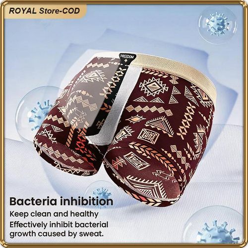 product_image_name-ASHION-EU Sizes Men's Cotton Boxer Briefs 3-Pack - Breathable, Comfortable, Durable, Perfect Fit-5