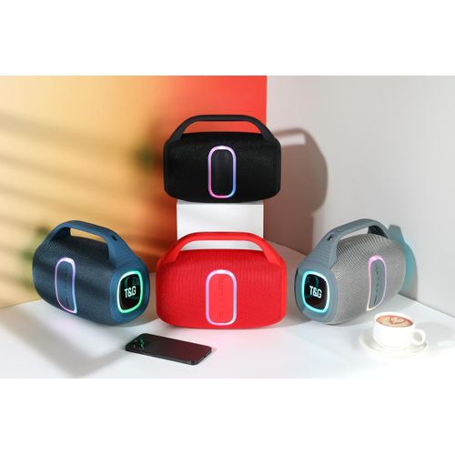 product_image_name-T&G-New Design TG-674 Custom BT Speaker With Fm Radio Wireless Speakers Strong Bass Portable Party Stereo Outdoor Subwoofer with RGB Light (BLUE) IPX5 30W-4