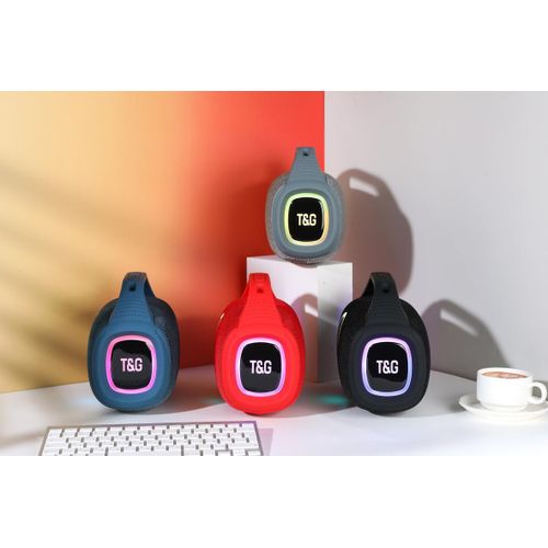 product_image_name-T&G-New Design TG-674 Custom BT Speaker With Fm Radio Wireless Speakers Strong Bass Portable Party Stereo Outdoor Subwoofer with RGB Light (BLUE) IPX5 30W-5