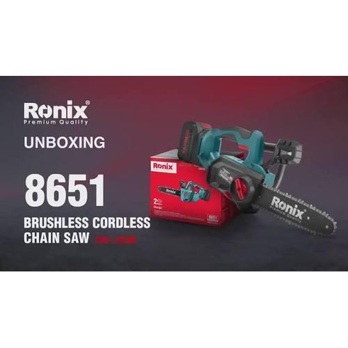 Ronix 8651C 20V Brushless Cordless Chainsaw 10" - image 2