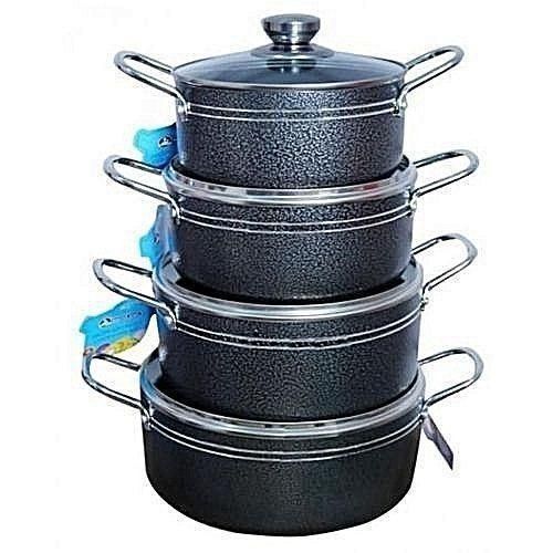 Generic Non Stick Pots -4Pcs