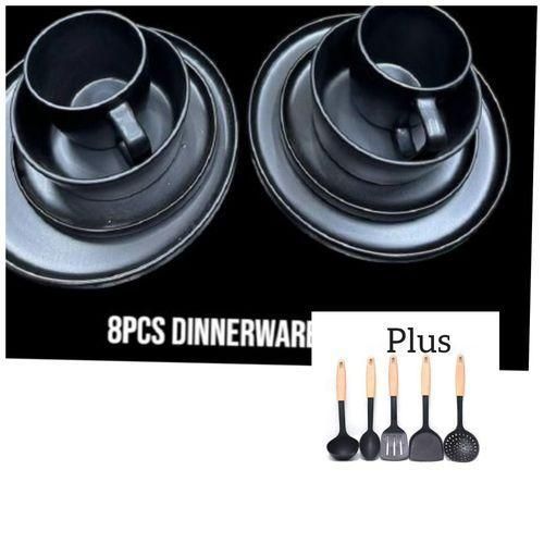 product_image_name-Generic-Solid Stoneware Dinner Plate Set 8pcs-1