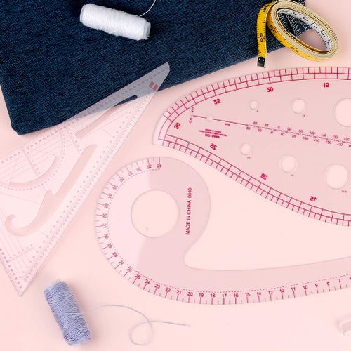 Frienda Plastic Sewing Ruler L-Square Curve Ruler Sewing