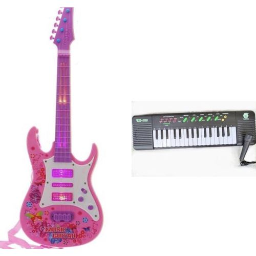 product_image_name-Generic-32 Keys Musical Piano & Rock&Roll Musical Guitar For Kids-1