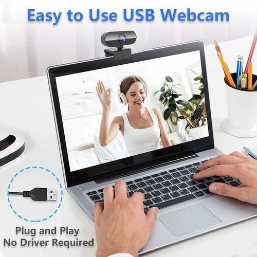 Generic Webcam 1080P Full HD Computer Camera With Microphone - image 2