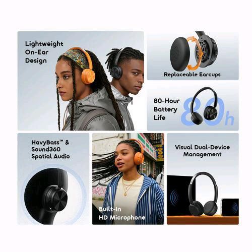 Oraimo Boompop Air On ear lightweight Bluetooth headphones - image 3