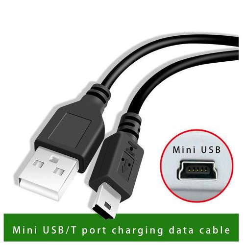 product_image_name-iPstyle-IPSTYLE Mini USB Cable Short USB 2.0 to Mini-B 5-pin data charger cable-4