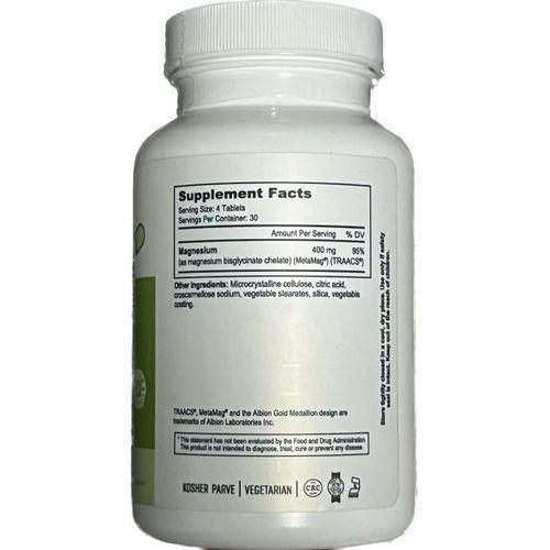 Nutri Magnesium Biscglycinate 400 Mg 120Tablets - image 2