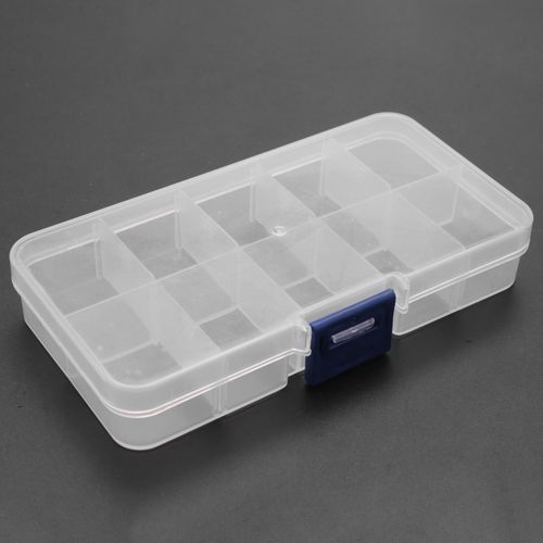 915 Generation 10 Slots Adjustable Plastic Fishing Lure Hook Tackle Box