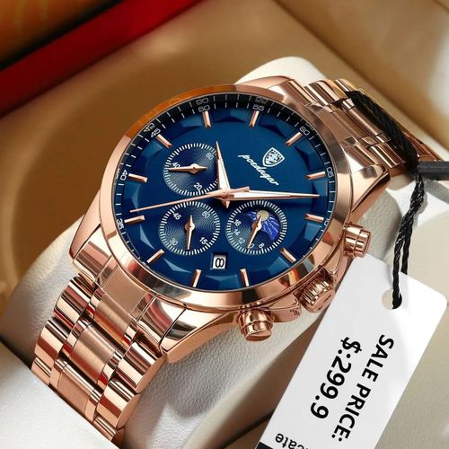 Fashion POEDAGAR Luxury Man Wristwatch Waterproof Luminous Chronograph Men Watch Jumia Nigeria