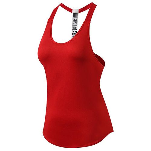 Generic Women Yoga Shirts Base Layer S Sportswear Singlets Red 2_S