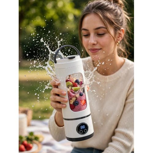 Generic Portable Blender Bottle 600ml USB Rechargeable - Personal Size Blender For Smoothies and Juice - image 3