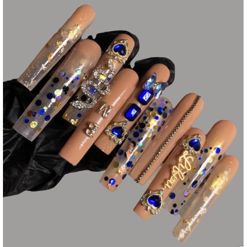 Amazon.com: Valentine's Day Time Limit Handmade Press on False Nails,10pcs  Reusable Luxury Nails Press on Medium Length Coffin Red Fake Nails 10pcs  (Size:Medium) : Beauty & Personal Care