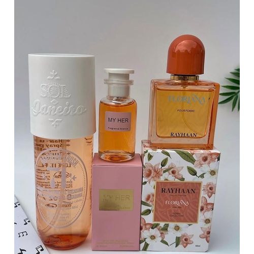 product_image_name-Generic-RAYHAAN FLORIANA FOR HER PERFUME 50ml and Cheirosa 62 body mist with My her 25ml-1
