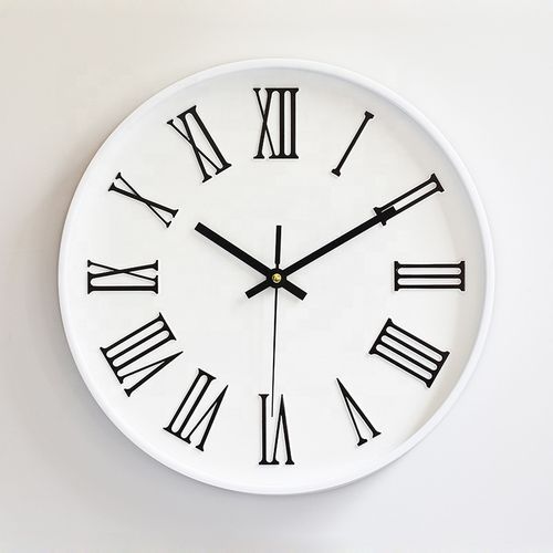 product_image_name-Generic-12 Inch Minimalist Roman Numeral Wall Clock-1