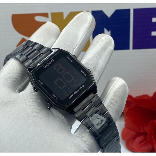 Skmei Premier Digital Unisex Electronic Black Watch Dual Display