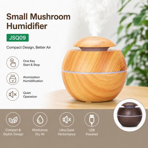 Generic USB Aroma Diffuser & Air Moisturizer ! Small Mushroom Humidifier