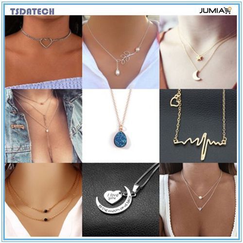 Fashion Women's Necklaces Vogue 9Pcs Stylish Accessories