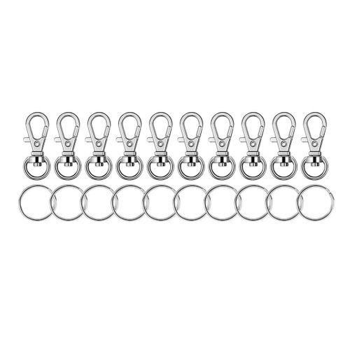 Generic 20 Pieces Set Metal Swivel Lanyard Snap Hook Lobster