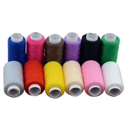 Multicolor Polyester Threads for Hand and Machine Sewing