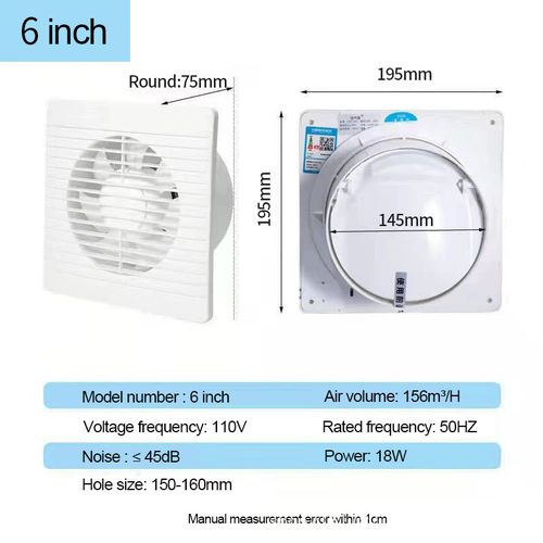 product_image_name-Generic-6-inch Exhaust Fan, Wall Mounted Ventilation Exhaust Fan-8