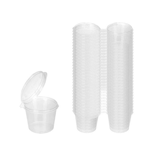 915 Generation 100 Pieces Small Plastic Containers with Lids, 25Ml Small