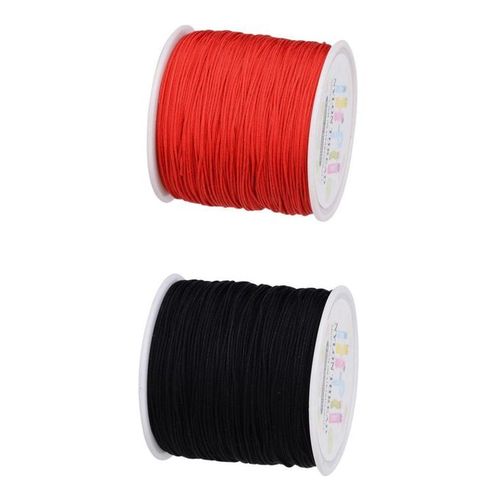 Generic 2 Pieces, 90M/Roll, Macrame Cord, Nylon Cord, Braided Cord