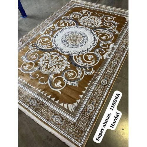 Generic Luxurious Golden Brown Medallion Area Rug - Elegant Home Decor - image 3