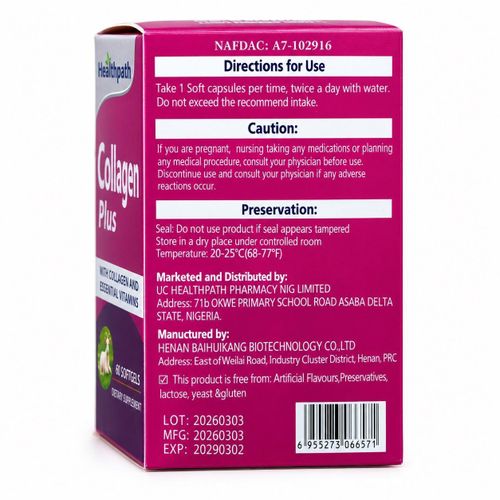 Healthpath Collagen Plus With Collagen & Essential Vitamins - 60 Softgels - image 2