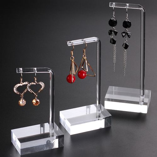 3Pcs Earring Display Stand Acrylic Earring Holder Jewelry Rack