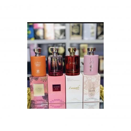 product_image_name-Summer-SCENT YARA PINK PERFUME 25ML & SUMMER PINK 4pcs Combo-1