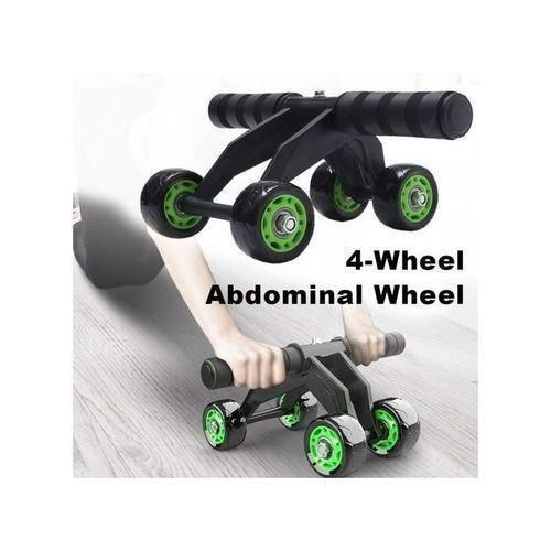 Generic Roll Max 4 Wheels Ab Roller Multifunctional Portable Trainer
