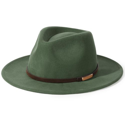 FURTALK Fedora Hats for Men Women 100% Australian Wool Felt Wide Brim