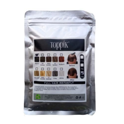 product_image_name-Toppik-Black Hair Building Fiber Refill Pack 100g-1