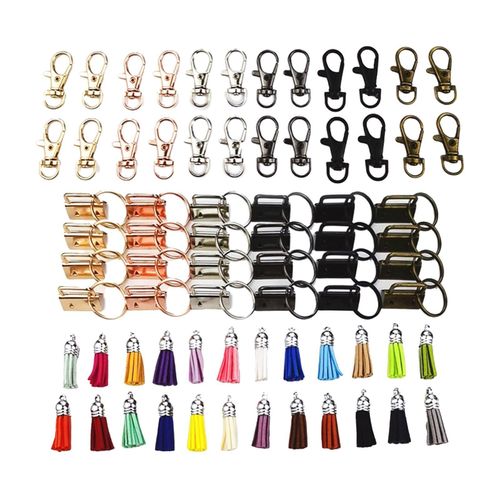 Generic 72Pcs Key Fob Set 24 Swivel Snap Hooks 1 Inch For Key Chain