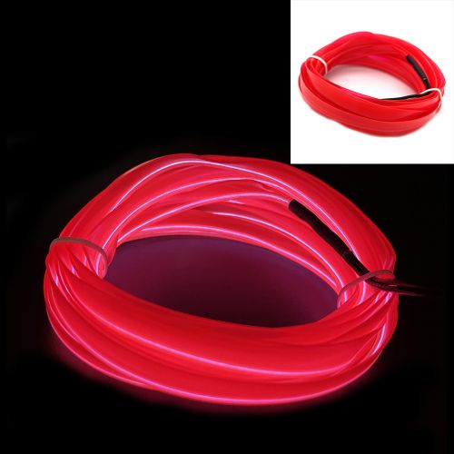 Generic (Pink)Car Neon LED Light Interior Lighting Garland Wire EL