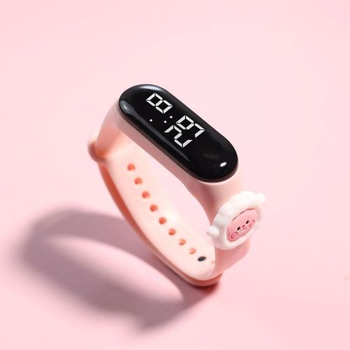 product_image_name-Fashion-Light Beige Sheep Decor LED Kids' Watch-1