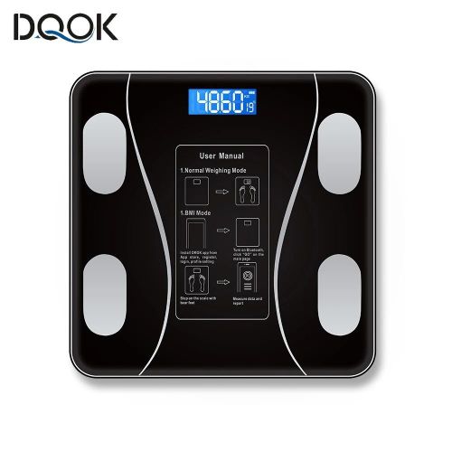 Generic Smart Bluetooth Body Weight Scale Rechargeable Digital Bathroom Scale Body Fat BMI Muscle Analyzer 180KG