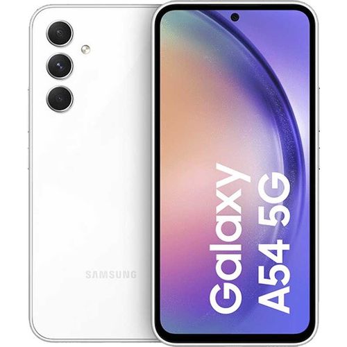 Galaxy A54 - 6.4" (8GB RAM, 256GB ROM) Android 13 (50/12/5)MP + 32MP Selfie - 5G - 5000mAh - Hybrid Dual - Awesome White