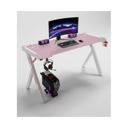 product_image_name-Generic-Modern Y Shaped RGB Led Lights Gaming Table 1.2Mtr (Pink)-2