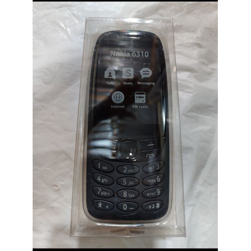 6310 Classic Design, Wireless FM Feature Phone - Black