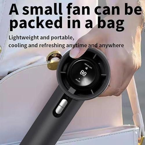 product_image_name-Generic-1800mAh Usb Rechargeable Digital Display Turbo Handheld Fan-8