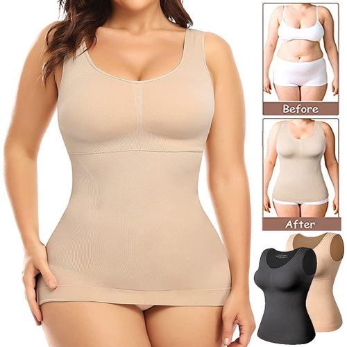 Generic Plus Size Women Shaper Cami With Built In Bra Shapewear Tank Top  Tummy Control Camisole Female Slim